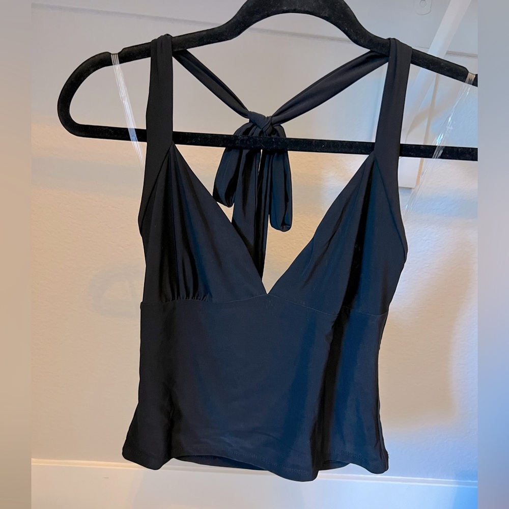 Black Halter Top